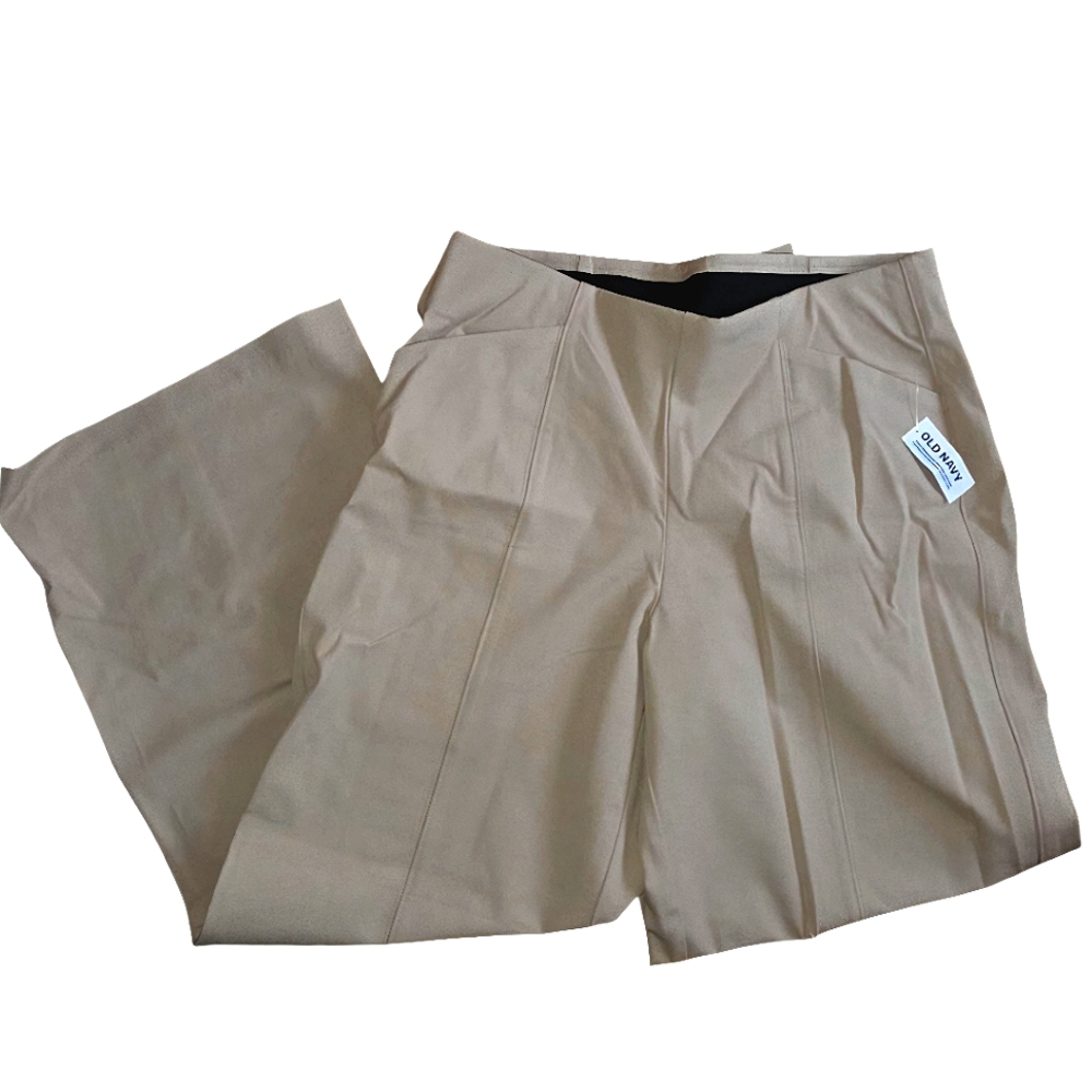 ☆Old Navy Tan Pixie Wide Leg High Rise Pants☆